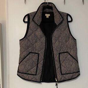 J. Crew Herringbone Down Vest, sz. M